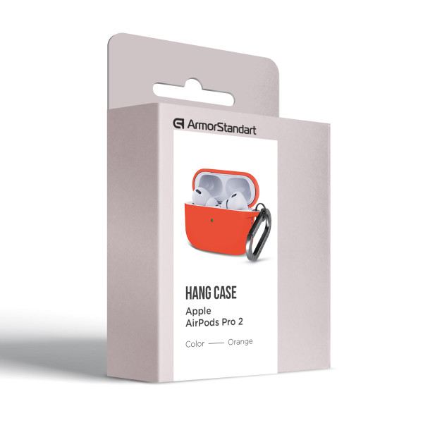 Фото - Чехол для наушников Armorstandart Hang Case for Apple AirPods Pro 2 Orange (ARM68594)