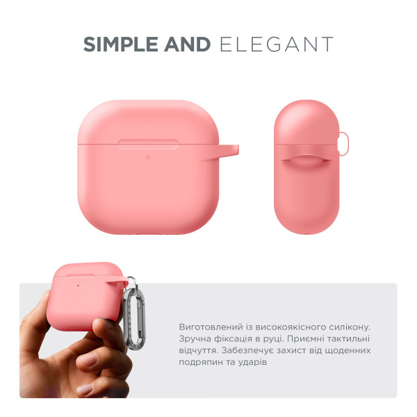 Фото - Чехол для наушников Armorstandart Hang Case for Apple AirPods 4 Pink (ARM81290)