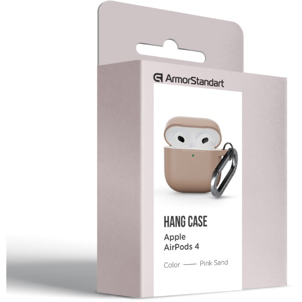 Фото - Чехол для наушников Armorstandart Hang Case for Apple AirPods 4 Pink Sand (ARM81291)