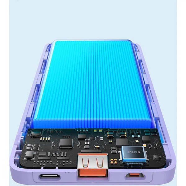 Фото - Батарея мобільна Baseus Airpow 20000mAh QC+PD 20W Purple (P10022804513-00)