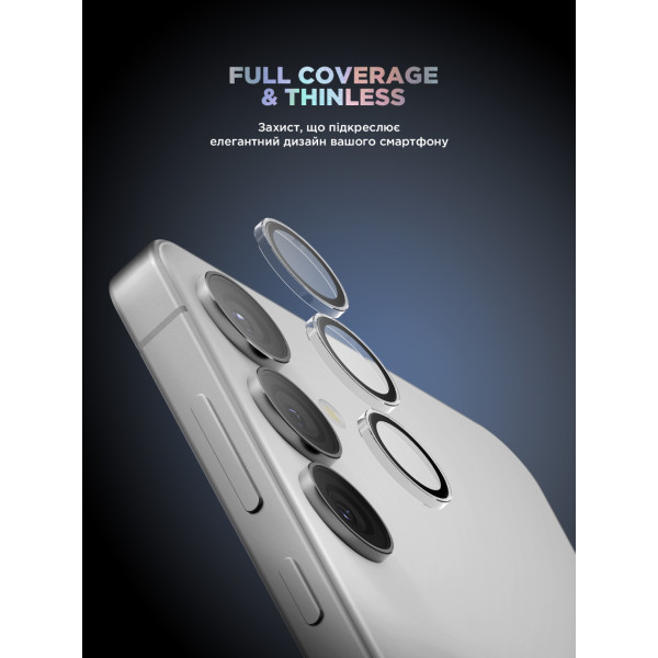 Фото - Защитное стекло для смартфона Armorstandart для камеры Supreme Black Icon for Samsung S24 Plus Clear (ARM76615)