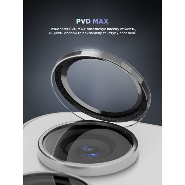 Фото - Защитное стекло для смартфона Armorstandart для камеры Supreme Black Icon for Samsung S24 Plus Clear (ARM76615)