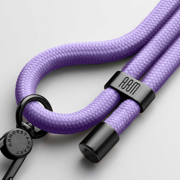 Фото - Ремінець для смартфону Armorstandart Rope Black Lavander with Dark holder (ARM67197)