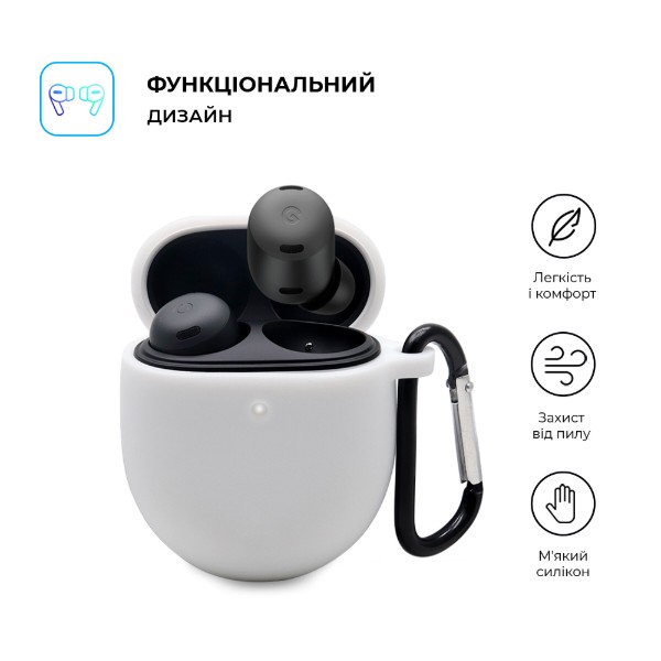 Фото - Чохол для навушників ArmorStandart Hang Case for Google Pixel Buds Pro White (ARM75406)