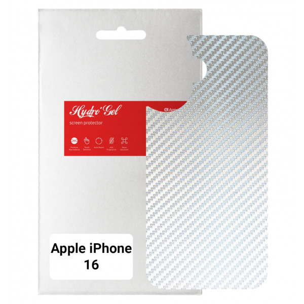Фото - Захисна плівка для смартфону Armorstandart на задню панель for Apple iPhone 16 Carbone Silver (ARM79602) Фото - Захисна плівка для смартфону Armorstandart на задню панель for Apple iPhone 16 Carbone Silver (ARM79602)