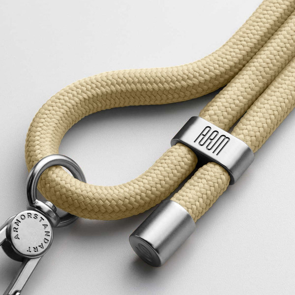 Фото - Ремінець для смартфону Armorstandart Rope Titanium Sand with Clear holder (ARM76101)