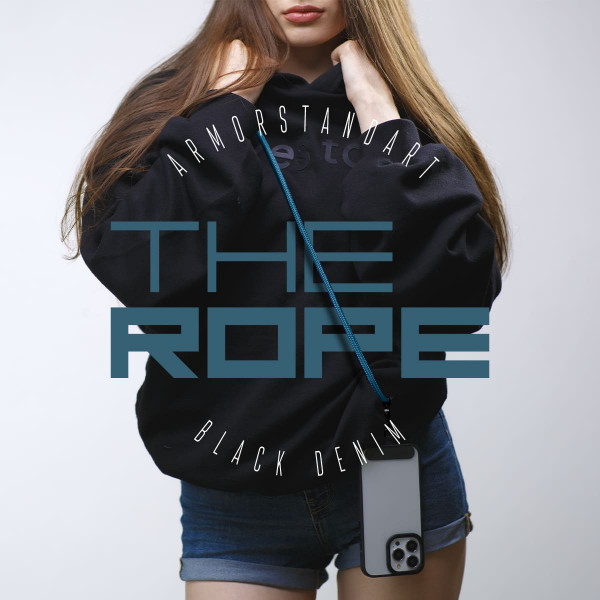 Фото - Ремінець для смартфону Armorstandart Rope Black Denim with Dark holder (ARM76096)