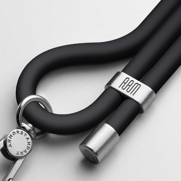 Фото - Ремешок для смартфона Armorstandart Silicone Rope Titanium Black with Grey holder (ARM76273)
