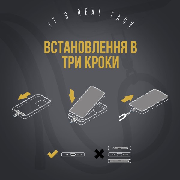 Фото - Ремінець для смартфону Armorstandart Rope Titanium Onyx with Dark holder (ARM76098)