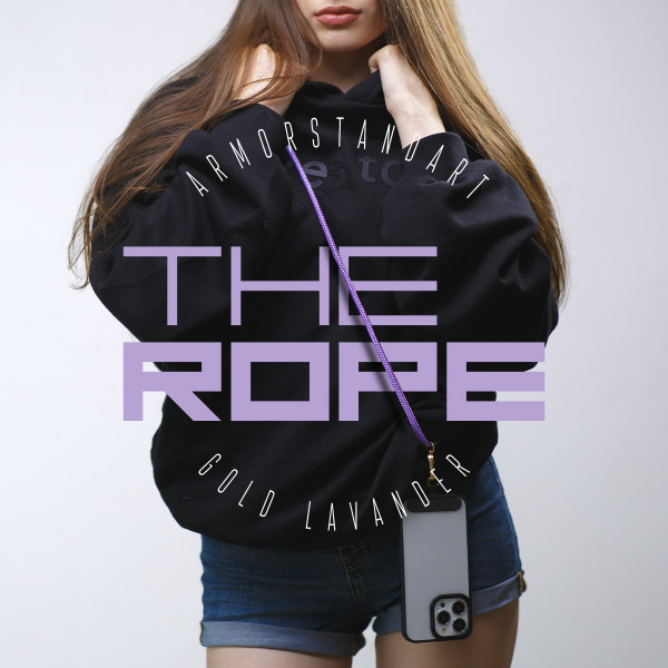 Фото - Ремінець для смартфону Armorstandart Rope Gold Lavander with Dark holder (ARM67198)