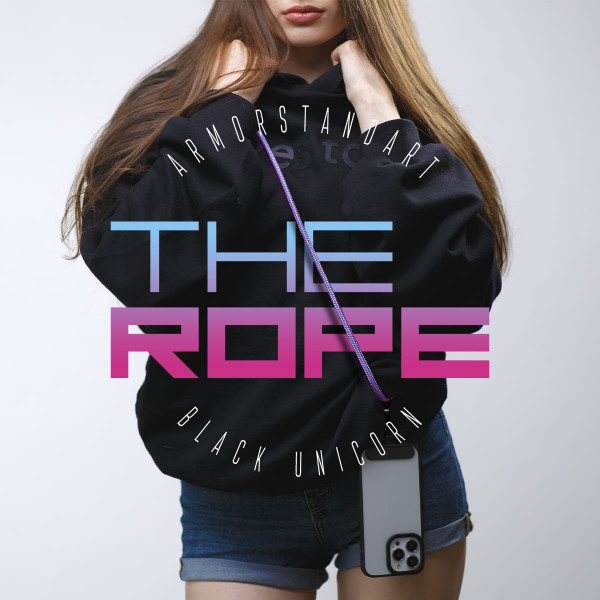 Фото - Ремінець для смартфону Armorstandart Rope Black Unicorn with Dark holder (ARM76095)