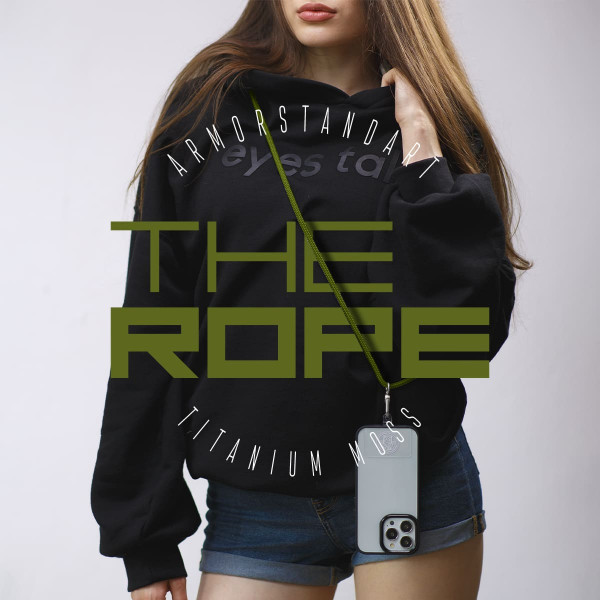 Фото - Ремінець для смартфону Armorstandart Rope Titanium Moss with Clear holder (ARM76100)