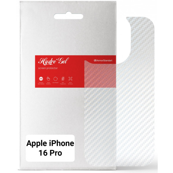 Фото - Захисна плівка для смартфону Armorstandart на задню панель for Apple iPhone 16 Pro Carbone Transparent (ARM79611)