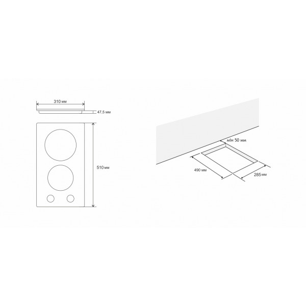 Фото - Варочная панель Domino ELEYUS ORIS 30 BL CF