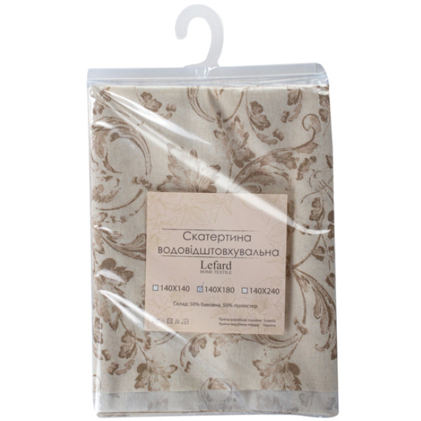 Фото - Скатертина прямокутна Lefard Ornamental беж 140х180 см (715-436)