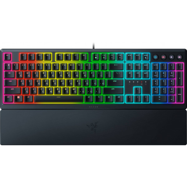 Клавіатура дротова ігрова Razer Ornata V3 UKR USB Black (RZ03