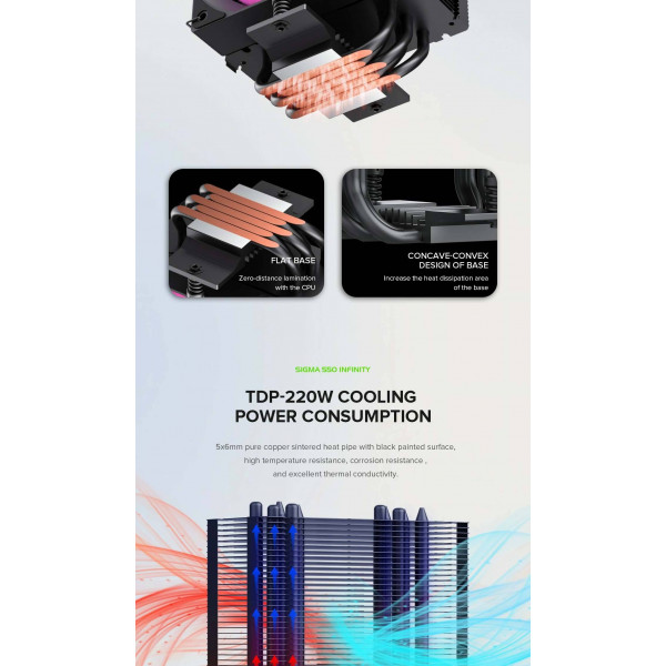 Фото - Процессорный кулер Gamemax Sigma 550 Infinity BK