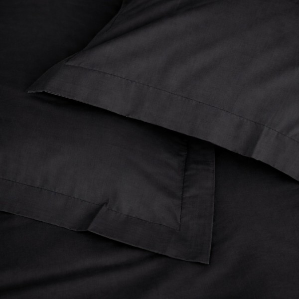Фото - Комплект постільної білизни MirSon Poplin Line 099 Black 200 x 220 см (2200006279808)