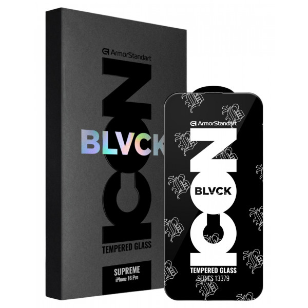 Фото - Захисне скло для смартфону Armorstandart Supreme Black Icon 3D for Apple iPhone 16 Pro Max Black (ARM78038)