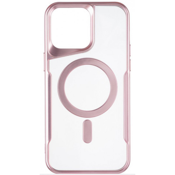 Фото - Чохол для смартфону Gelius Casual Frame Case MagSafe for iPhone 14 Rose Gold (98574)