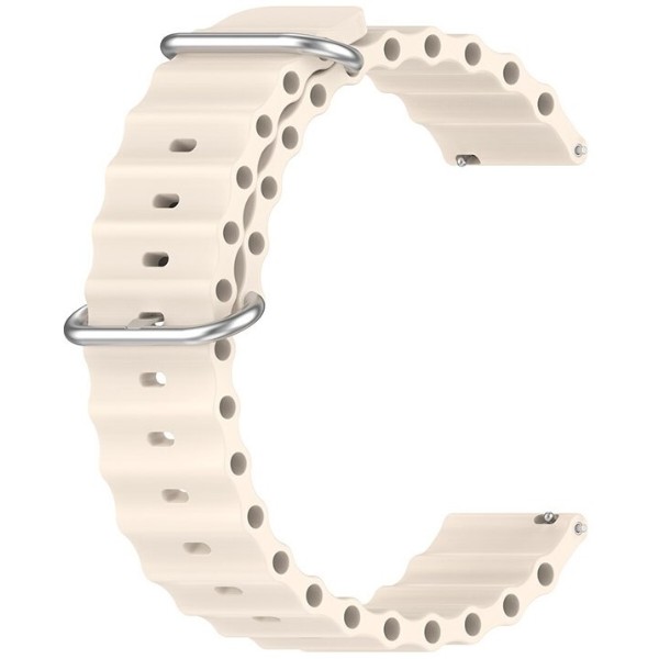 Фото - Ремешок для смарт-часов BeCover Wave Style (20mm) for Huawei Watch GT 3 (42mm) / GT 2 (42mm) / GT 3 Pro (43mm Ceramic) / Watch 2 (Sport) Beige (714183)