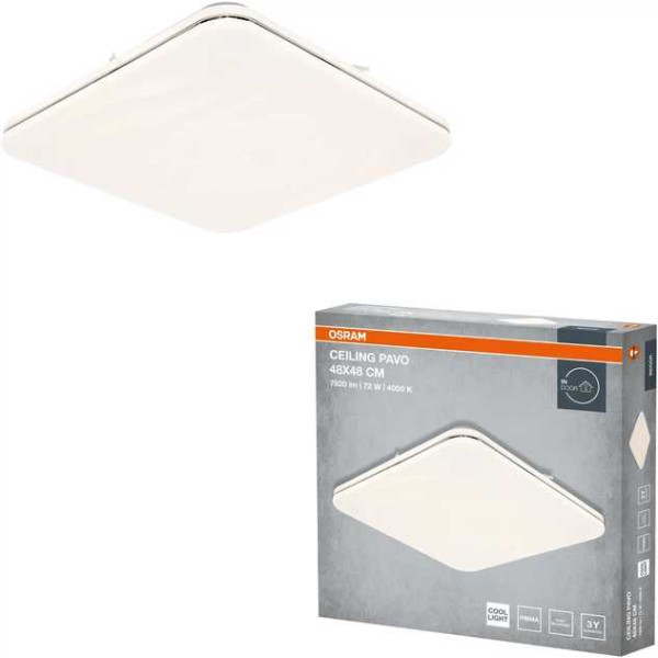 Фото - Світлодіодний світильник Osram CEILING PAVO 480мм Square 72Вт 4000K (4099854664168)