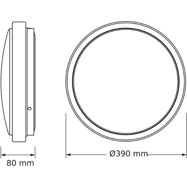 Фото - Світлодіодний світильник Osram CEILING SKYNE 380мм Round 24Вт 4000K (4099854664229)