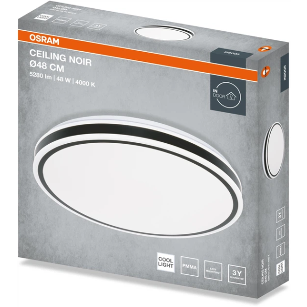 Фото - Светодиодный светильник Osram CEILING NOIR 480мм Round 48Вт 4000K (4099854664045)