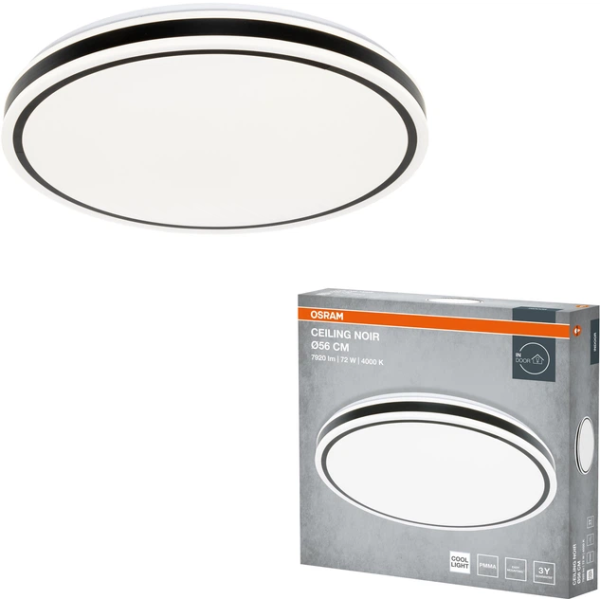 Фото - Светодиодный светильник Osram CEILING NOIR 600мм Round 72Вт 4000K (4099854664281)
