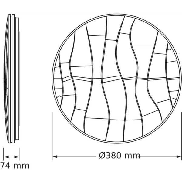 Фото - Світлодіодний світильник Osram CEILING PAVO 380мм Round 24Вт 4000K (4099854663765)