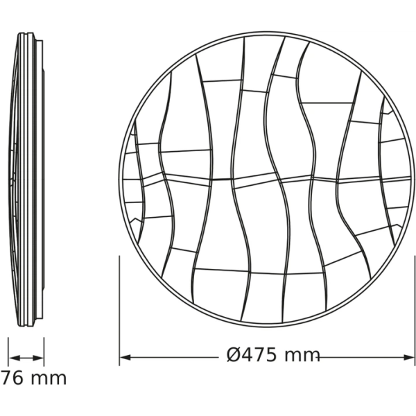Фото - Світлодіодний світильник Osram CEILING PAVO 480мм Round 48Вт 4000K (4099854664502)