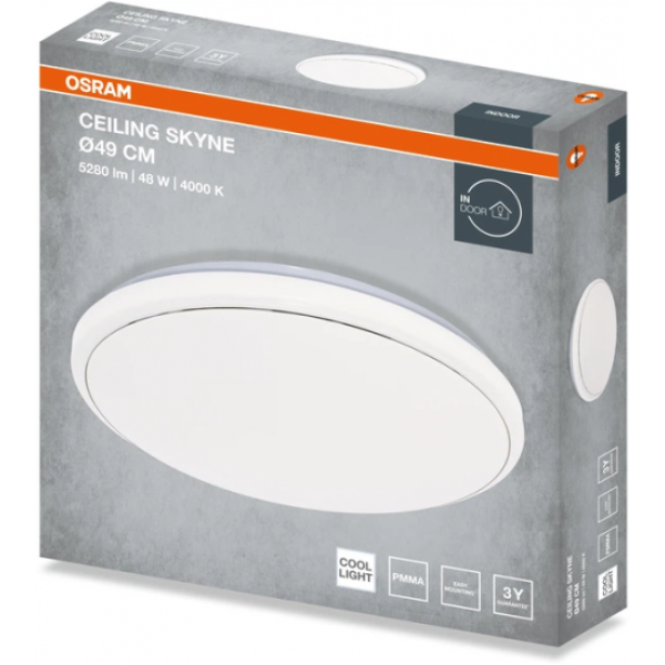 Фото - Світлодіодний світильник Osram CEILING SKYNE 480мм Round 48Вт 4000K (4099854664717)