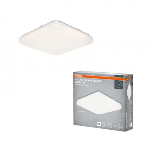 Фото - Светодиодный светильник Osram CEILING SQUARE 18Вт 4000K 1140Лм (4099854648564)