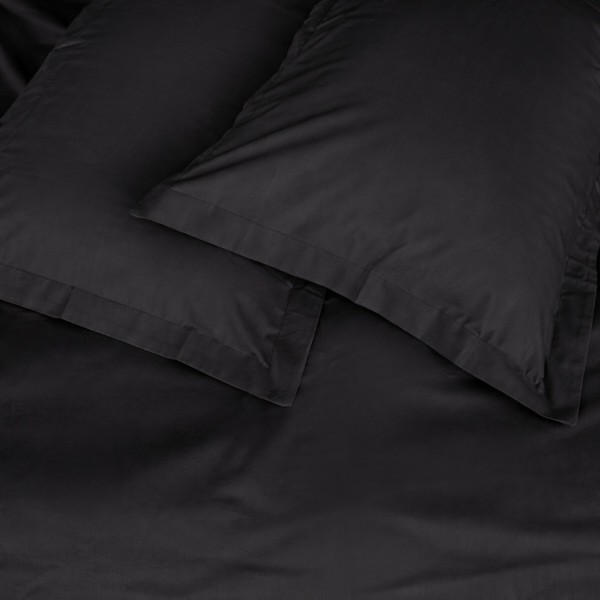 Фото - Комплект постільної білизни MirSon Poplin Line 099 Black 200 x 220 см (2200006279808)