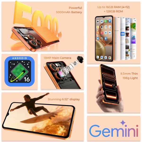 Фото - Смартфон OUKITEL C17 4/64GB Orange