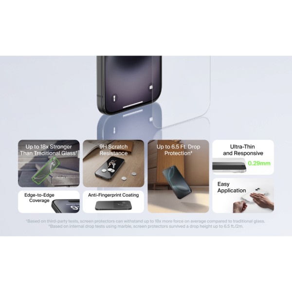 Фото - Захисне скло для смартфону Belkin for iPhone Air (OVA237HQ)