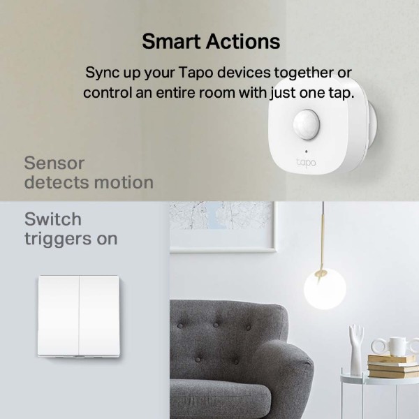 Фото - Кнопка LightSwitch для двухклавишного выключателя TP-Link Tapo S220