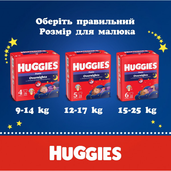 Фото - Одноразові підгузки-трусики Huggies Pant Розмір 4 (9-14 кг), 26 шт. (5029053581088)