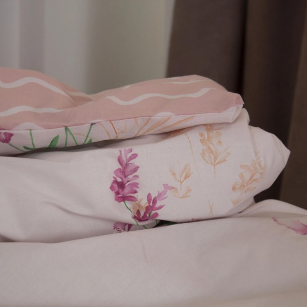 Фото - Комплект постельного белья ТЕП Happy Sleep семейный Flower Wave +нав. 50x70 см (2-03797_35205)