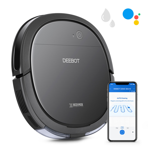 Фото - Робот-пылесос моющий Ecovacs DEEBOT OZMO Slim 10 Black (DK3G)