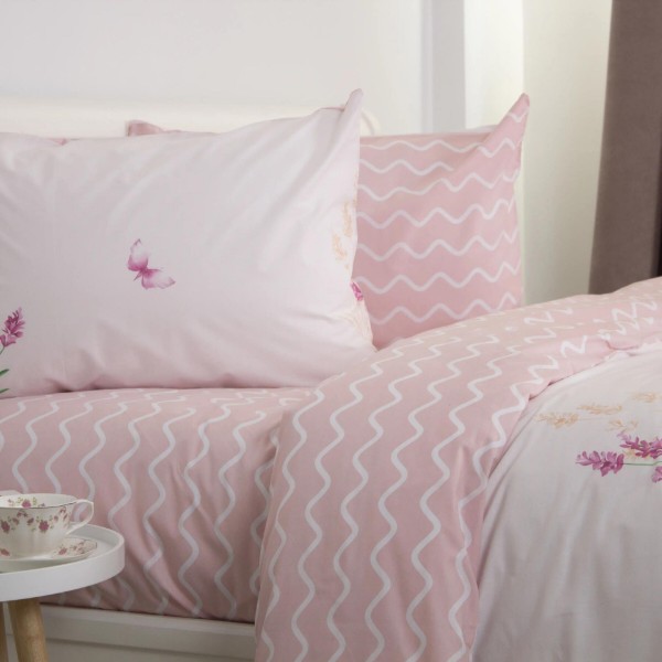 Фото - Комплект постельного белья ТЕП Happy Sleep семейный Flower Wave +нав. 50x70 см (2-03797_35205)