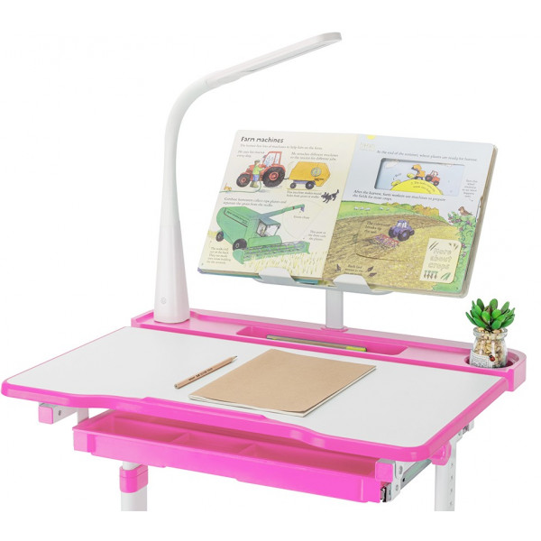 Фото - Комплект меблів шкільний 2 елементи FunDesk Bellissima Pink