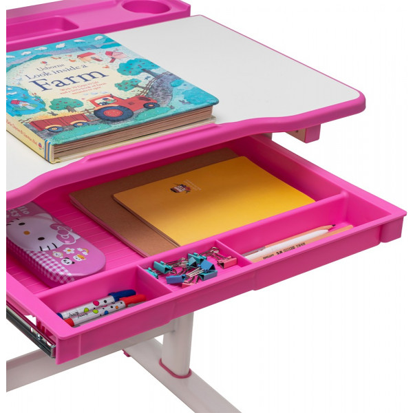 Фото - Комплект меблів шкільний 2 елементи FunDesk Bellissima Pink