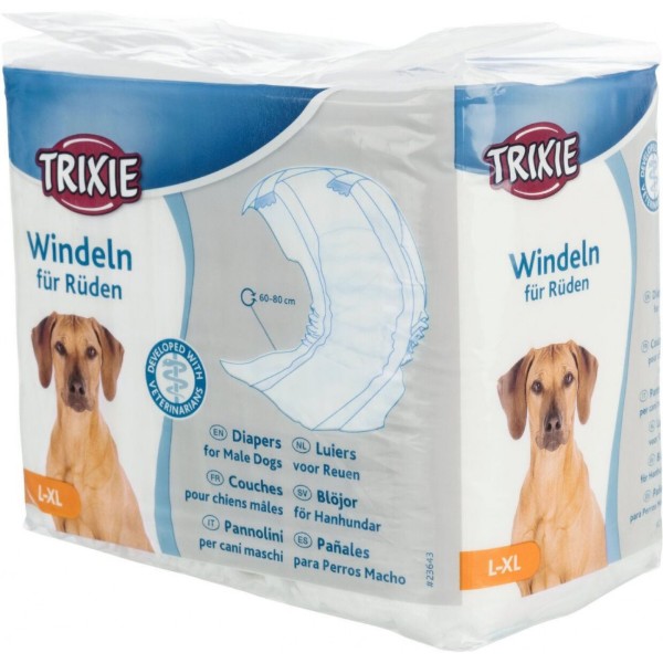 Фото - Підгузки для собак Trixie L-XL 60-80 см 12 шт. (4011905236438)