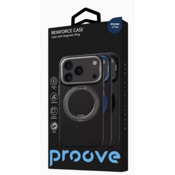 Фото - Чохол для смартфону Proove Reinforce Case with Magnetic Ring iPhone 17 Pro blue (PCREIP17P012)