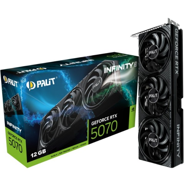 Фото - Відеокарта Palit GF RTX 5070 12GB GDDR7 Infinity 3 (NE75070019K9-GB2050S)
