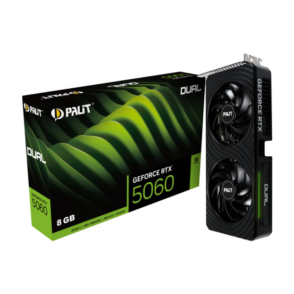 Фото - Відеокарта Palit GF RTX 5060 8GB GDDR7 Dual (NE75060019P1-GB2063D)