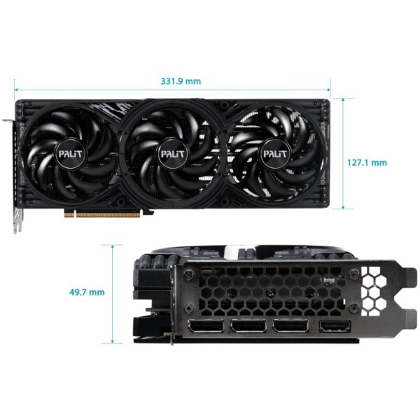 Фото - Видеокарта Palit NVIDIA RTX5070Ti GAMINGPRO-S 16GB GDDR7 (NE7507T019T2-GB2031U)