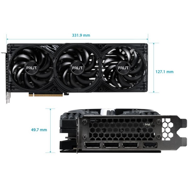 Фото - Відеокарта Palit NVIDIA RTX5070Ti GAMINGPRO-S OC 16GB GDDR7 (NE7507TS19T2-GB2031U)