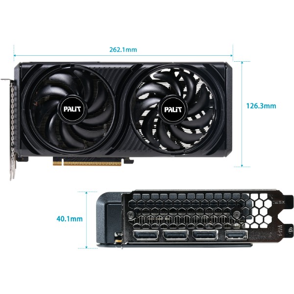 Фото - Відеокарта Palit GF RTX 5060 8GB GDDR7 Infinity 2 OC (NE75060V19P1-GB2063L)